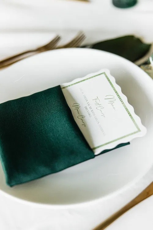 Emerald Green Polyester Napkin (20