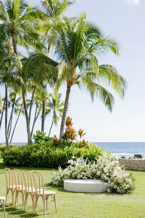 White Ceremony Platform