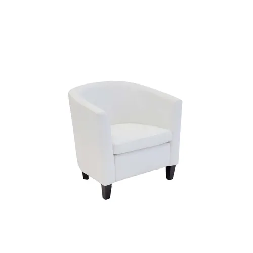LES VIP Classic Leather Armchair - White