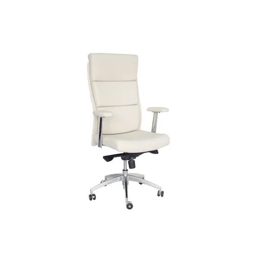 LES Leather Office Chair - White