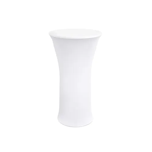 LES Round Cocktail Cover - White