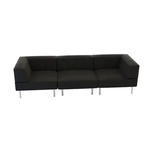 LES Endless 3-Seater Sofa - Black