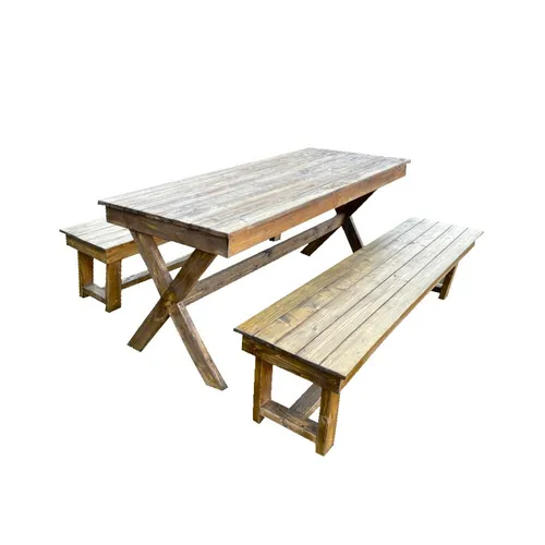 LES Real Wood Traditional Picnic Set