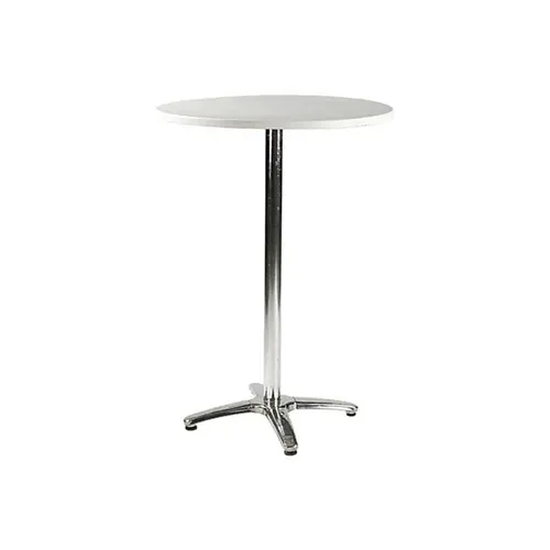 LES Round Cocktail Table Porto - White - 80 cm 