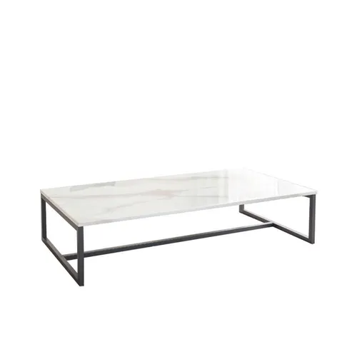 LES Rectangular Marble Coffee Table - 70 x 130 cm