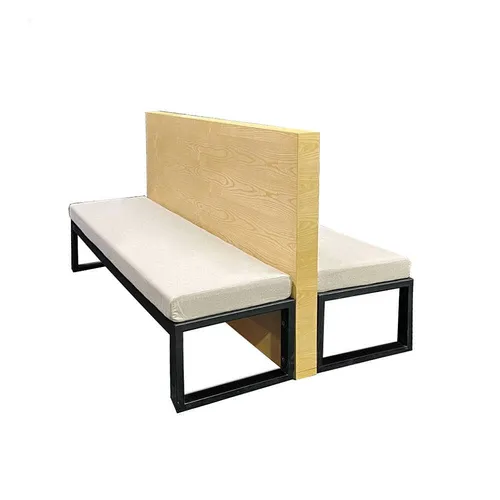 LES Double Bench with Privacy Screen