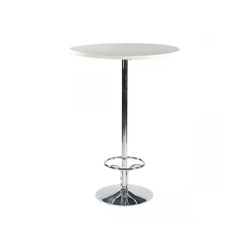 LES Round Cocktail Table Brussel - White - 80 cm