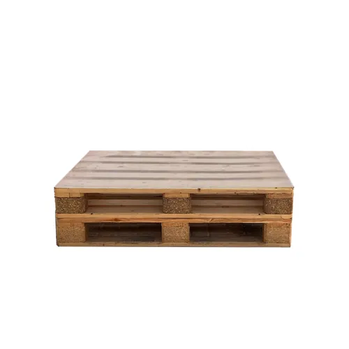 LES Wooden Pallet Lounge Table - Plexi Top - 80 x 120 cm