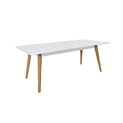 LES Rectangular Lounge Table V2 - Wooden Legs -  60 x 120 cm