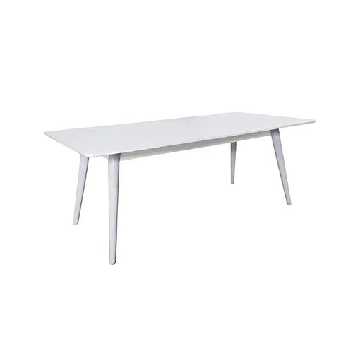 LES Rectangular Lounge Table - White Legs -  60 x 120 cm