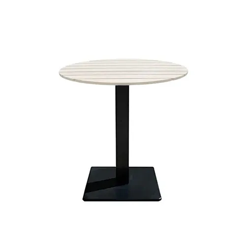 LES Bistro Square Black Base - Polywood - 70 cm