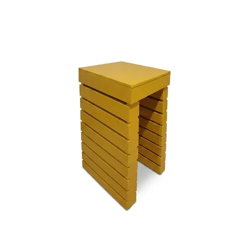 LES Pallet Cocktail Table - 65 x 60 cm - Yellow