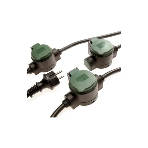 REV Rubber Extension 3 With Ground Spike SUPRAFLEX 10 M - Black