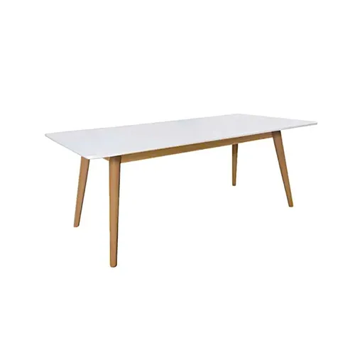 LES Rectangular Lounge Table - Wooden Legs -  60 x 120 cm