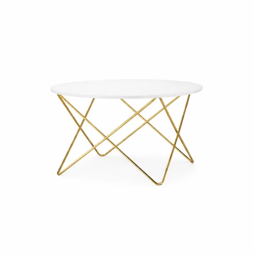 LES Round Design Coffee Table - Gold - 90 cm