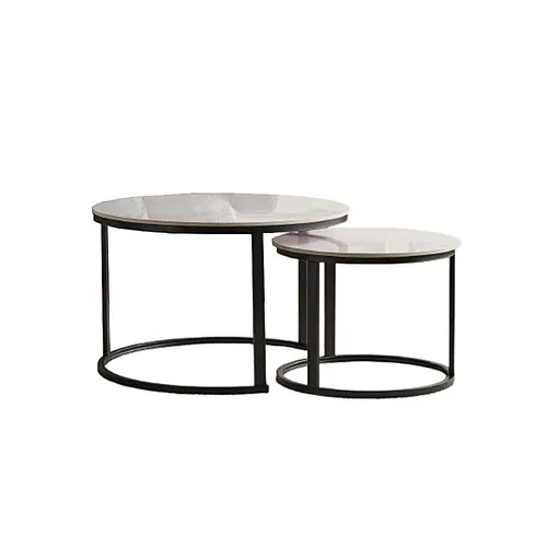 LES Round Ceramic Set Coffee Table - 50 - 70 cm