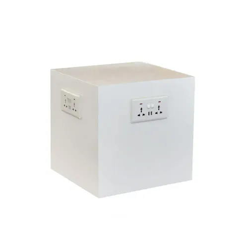 LES Lounge Side Table with Charging Station -  40 x 40 cm 