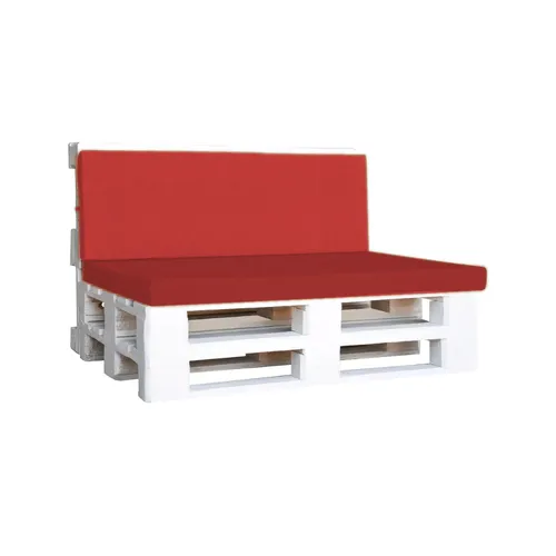 LES White Pallet Sofa - Red