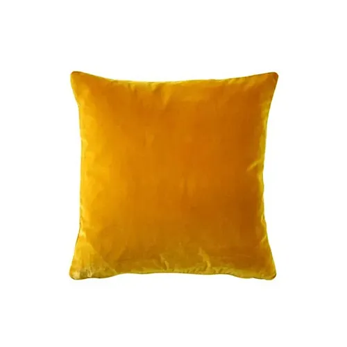 LES Velvet Cushion - Yellow
