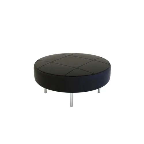 LES Endless Yacht Leather Seat - Round  - Black