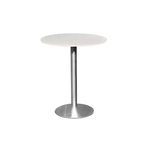 LES Round Bistro Table - White - Flat Base - 60 cm