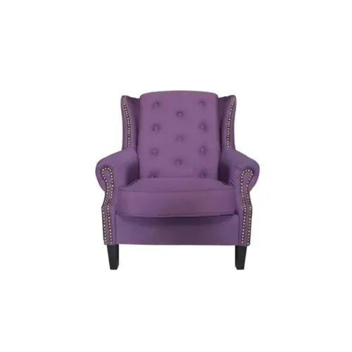 LES VIP Purple Wing Chair