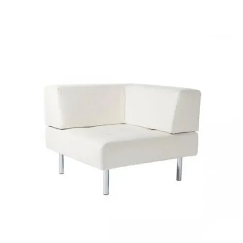 LES Endless Yacht Leather Seat - Square - Corner Backrest - White 