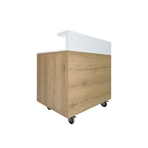 LES Reception Counter - Oak / White Top