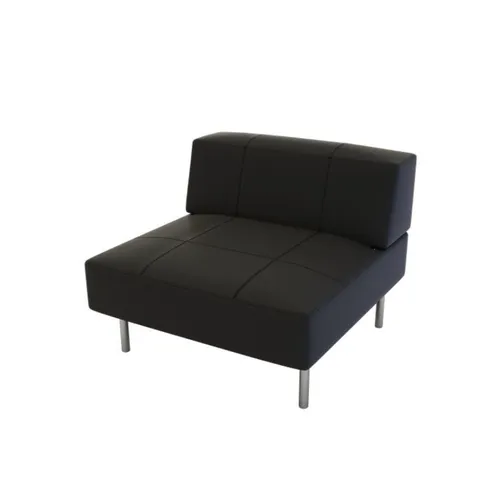 LES Endless Yacht Leather Seat - Square - Backrest - Black 