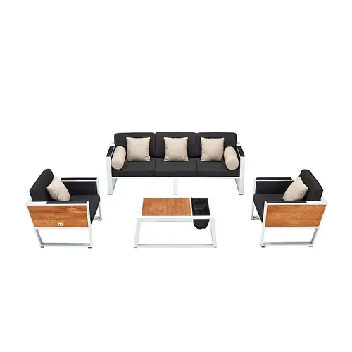 LES Higold York Lounge Set - White / Black