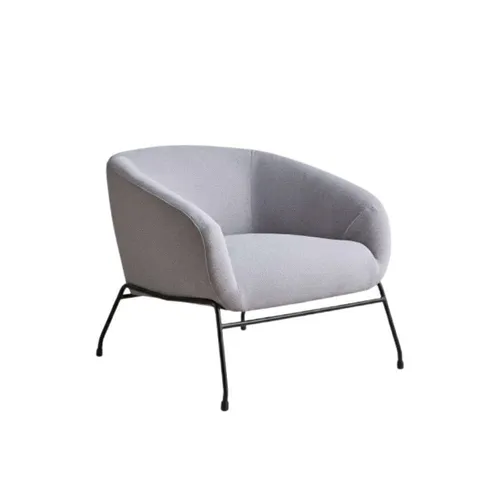 LES Classic Style Fabric Armchair - Gray