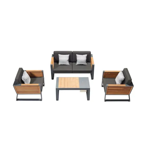 LES Higold New York Lounge Set - Black / Black