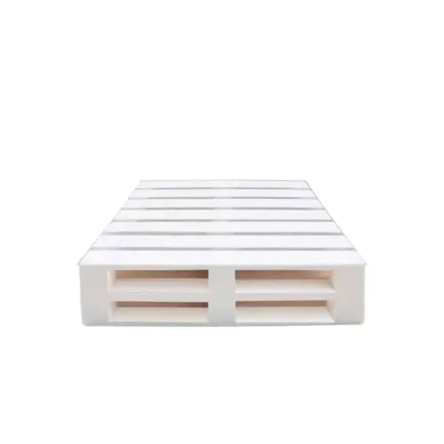 LES White Pallet Lounge Table - Plexi Top - 80 x 120 cm