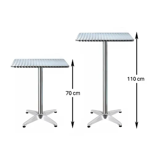 LES Square Folding Cocktail & Bistro Table - 60 x 60 cm