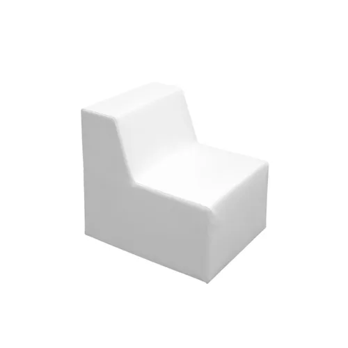 LES Leather Lounge Element Seater - White