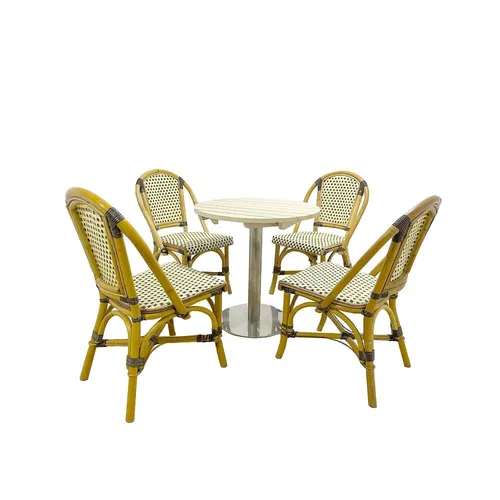 LES Outdoor Round Bistro Set - Café Paris Chair