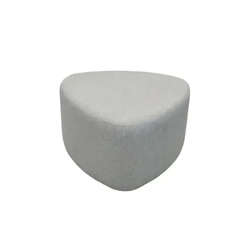 LES Fabric Ottoman - Light Gray - Medium