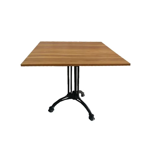   LES Square Bistro Table - 3 legs - Walnut - 80 x 80 cm
