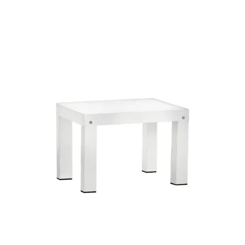 LES Square Underlit Table - White - 90 x 90 cm