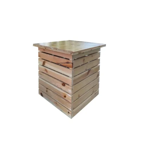 LES Real Wood Picnic Table - 70 x 70 cm