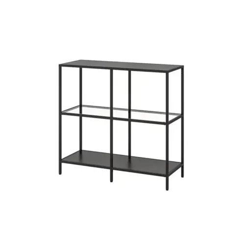 LES Black Metal Frame Shelf - 3 Shelf Levels