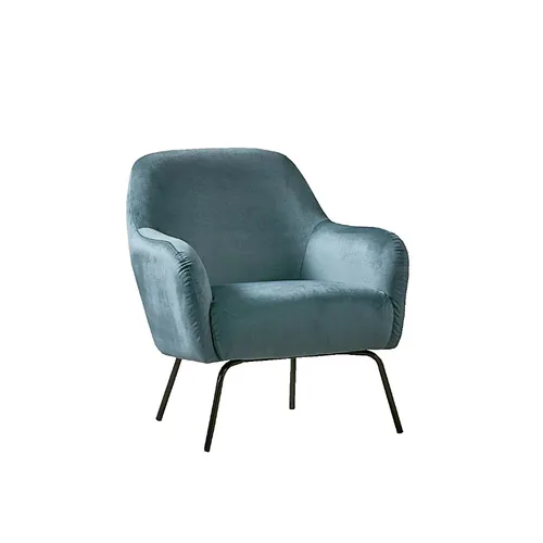 LES Velvet Armchair - Teal