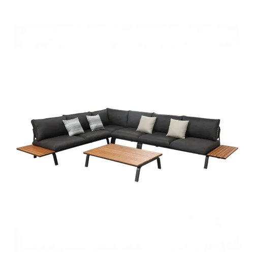 LES Milano Corner Lounge Set - Black