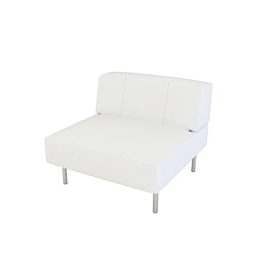 LES Endless Yacht Leather Seat - Square - Backrest - White 