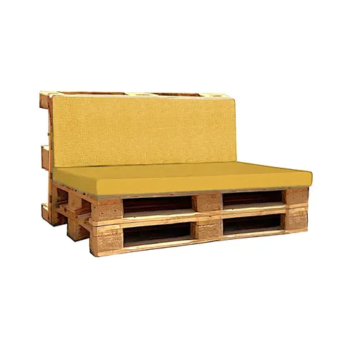 LES Wooden Pallet Sofa - Yellow