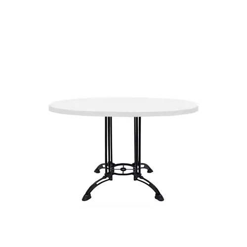 LES Round Bistro Table - 4 legs - White - 80 cm