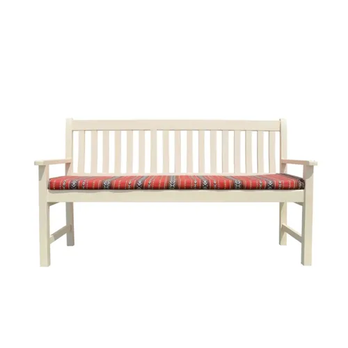 LES Traditional Arabic Bench - Beige - Red Sadu