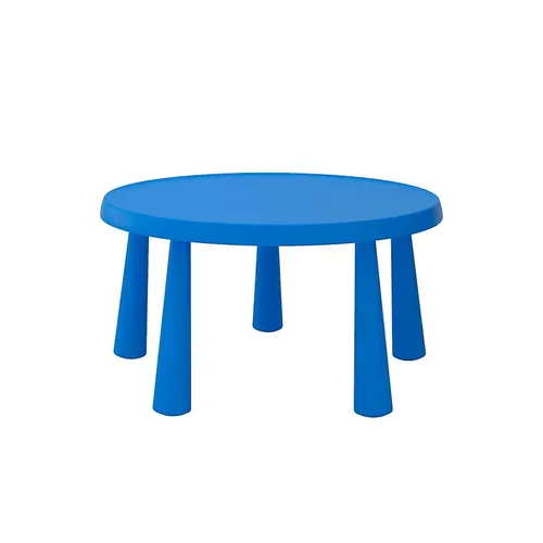 LES Round Kids Table - Blue - 85 cm