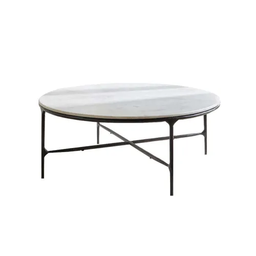 LES Round Marble Coffee Table - 107 cm