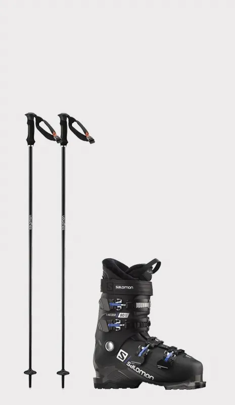 Adult Ski Boot + Pole Season Rental HSU